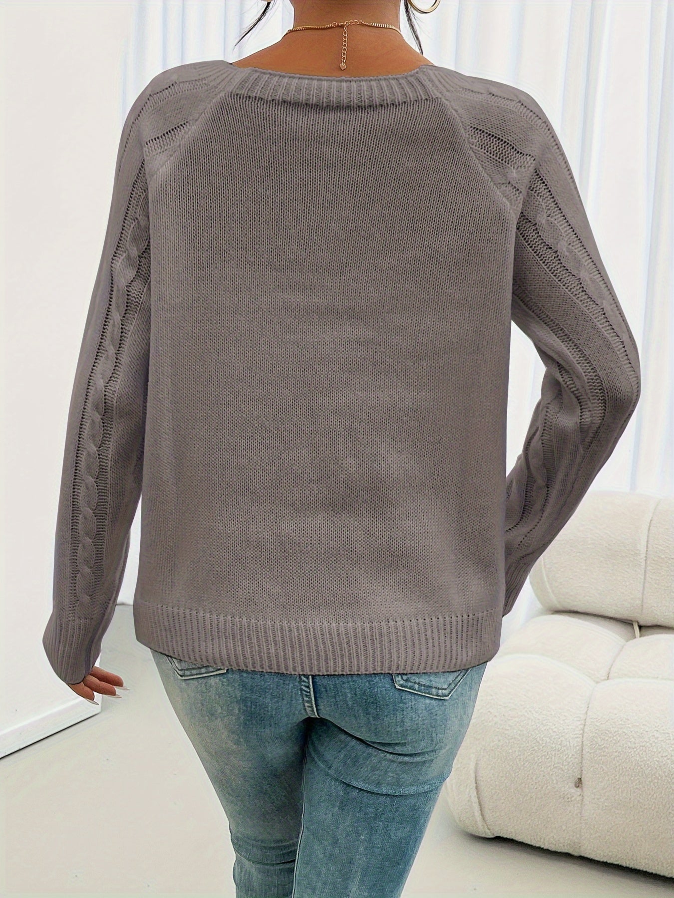 Bella | Maglione testurizzato con bottoni da donna
