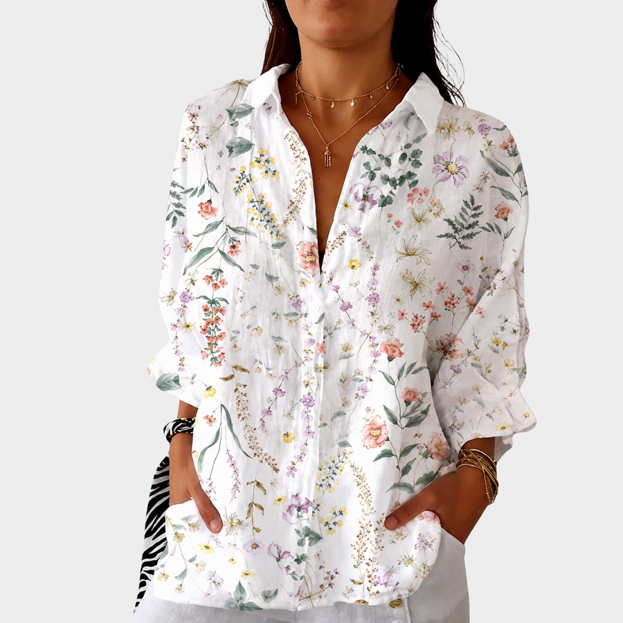 Blusa Leggera Colorata a Stampa