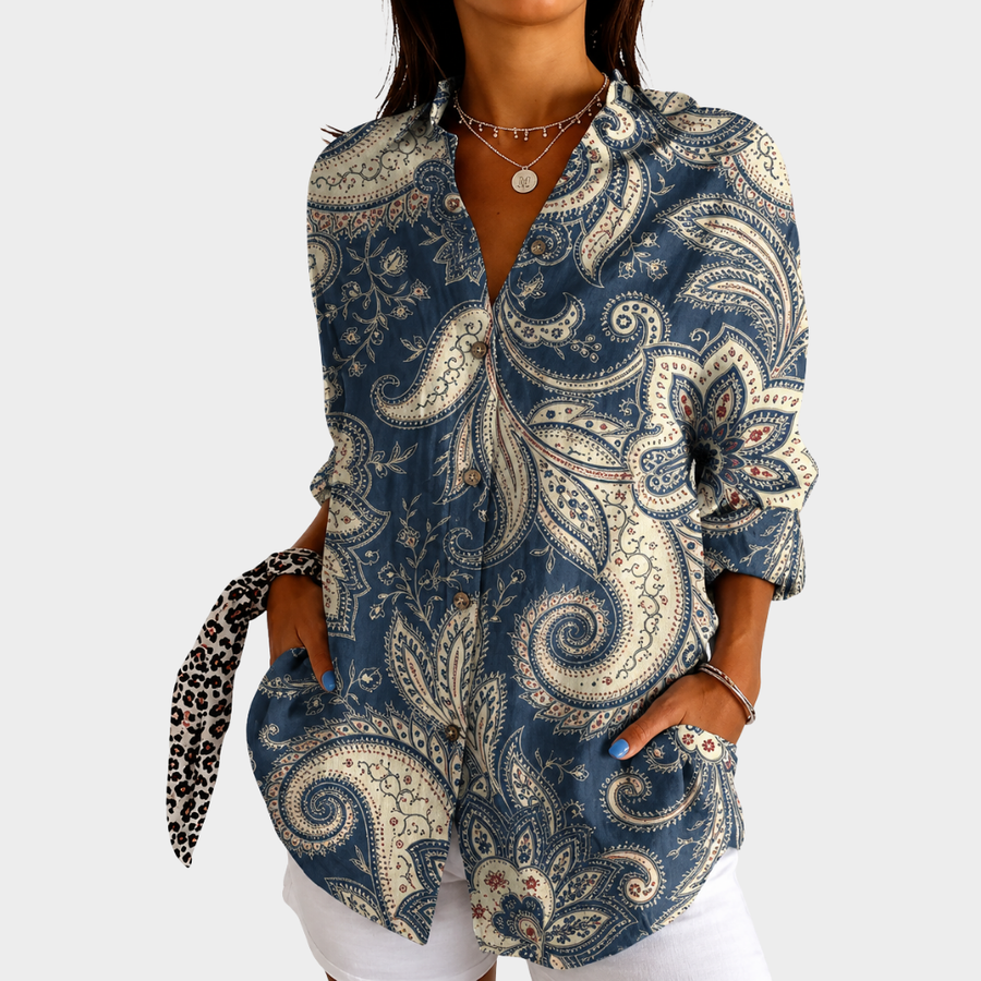 Blusa Leggera Colorata a Stampa