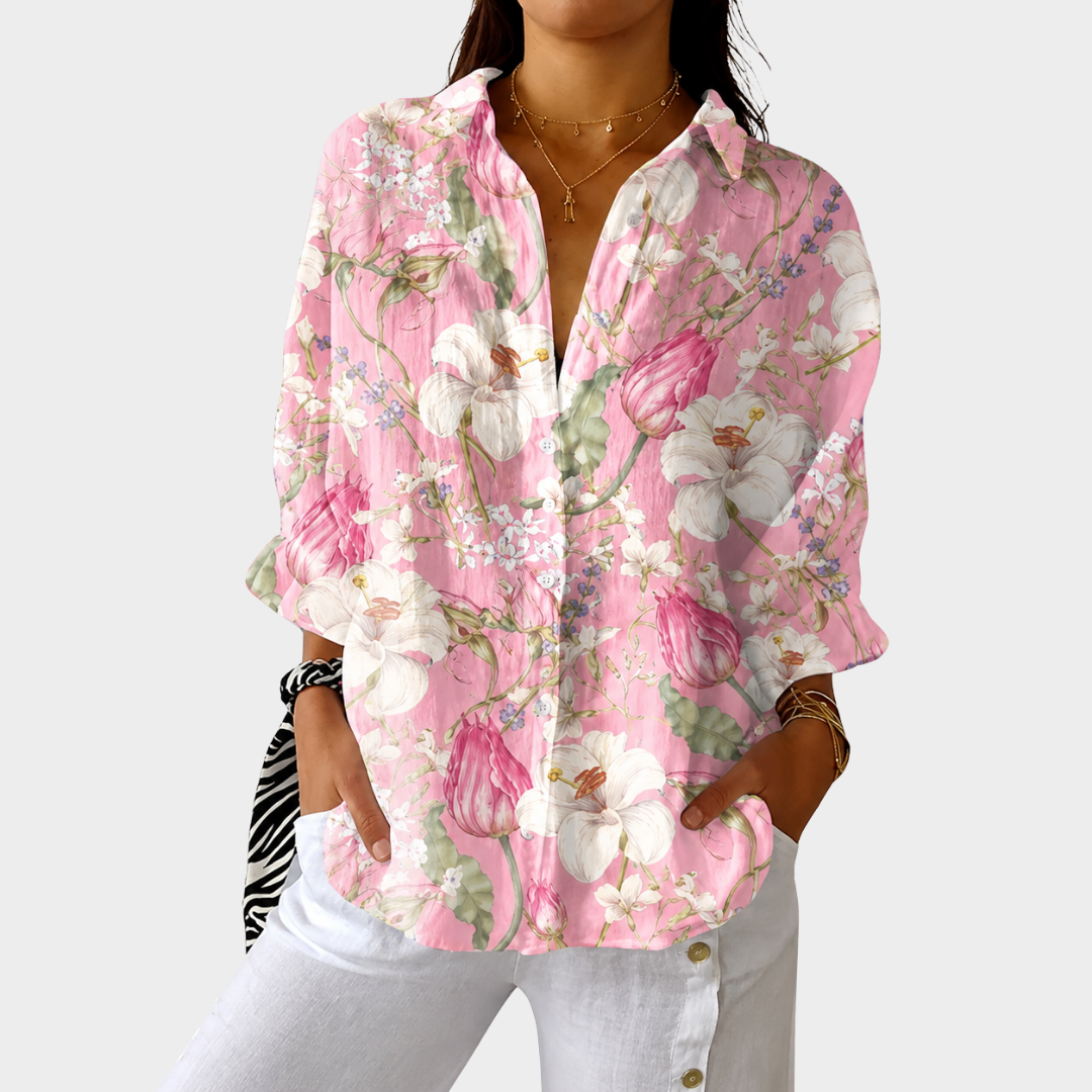 Blusa Leggera Colorata a Stampa