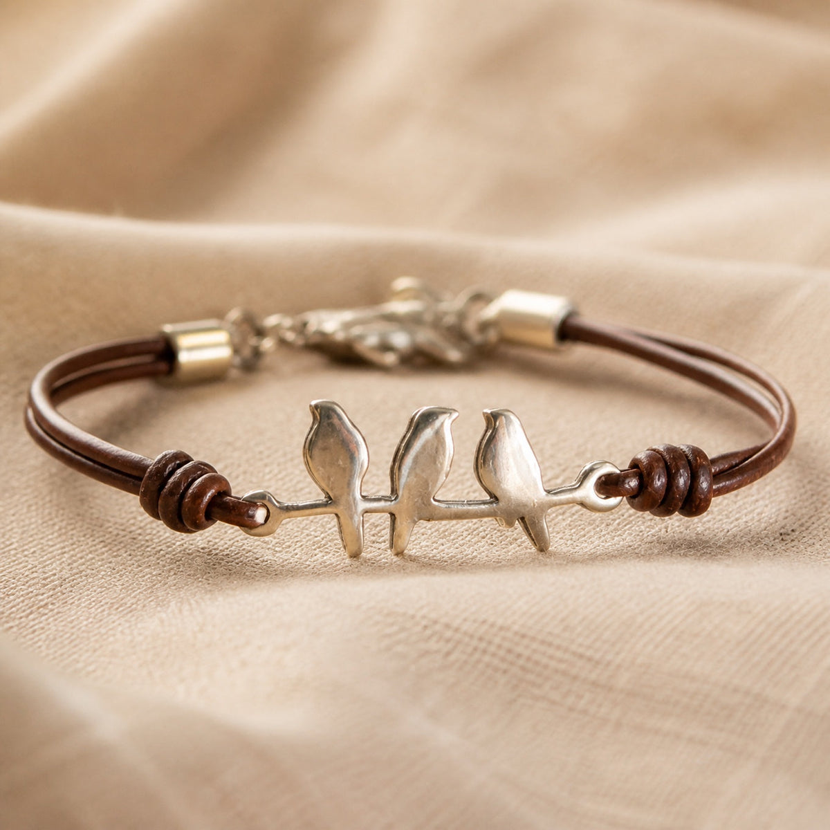 Vintage | Bracciale con Dettaglio Uccellino