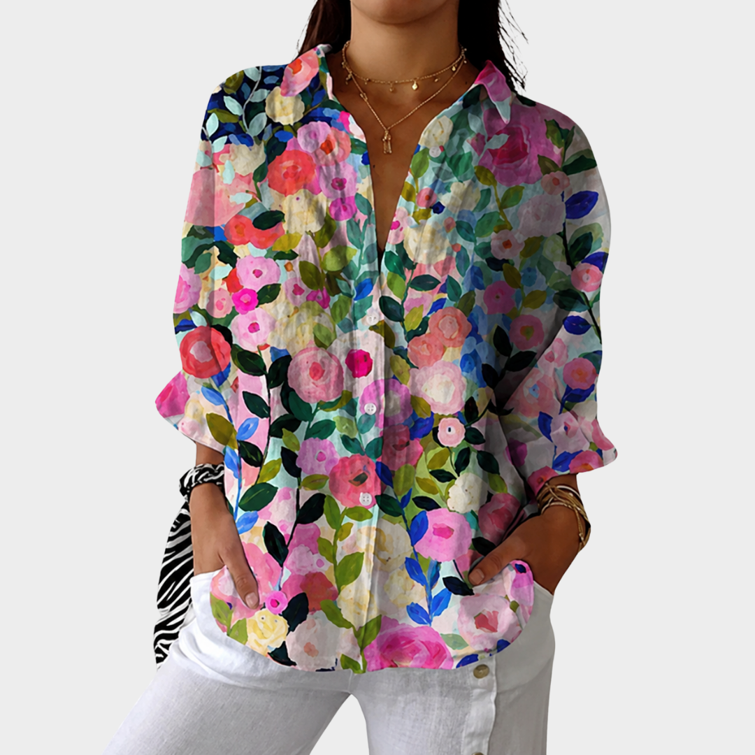 Blusa Leggera Colorata a Stampa