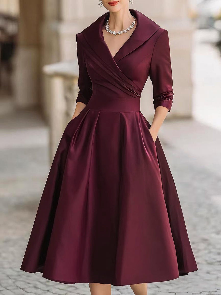 ALINA™|ABITO MIDI ELEGANTE