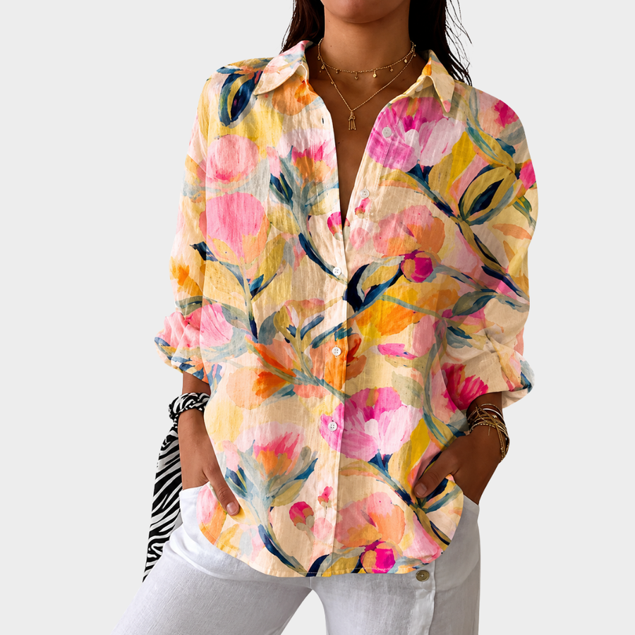 Blusa Leggera Colorata a Stampa