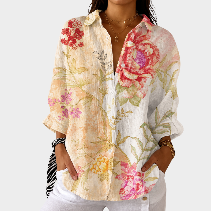Blusa Leggera Colorata a Stampa