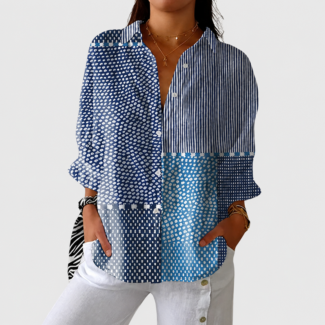 Blusa Leggera Colorata a Stampa