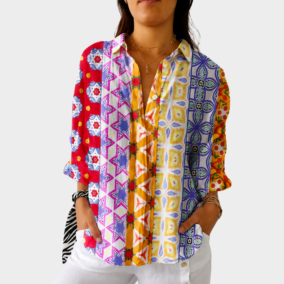 Blusa Leggera e Colorata a Stampa