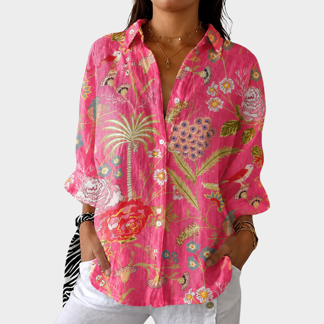 Blusa Leggera Colorata a Stampa