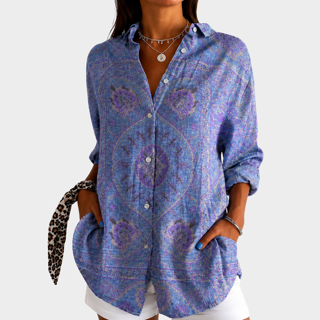 Blusa Grazia Mosaico Lavanda