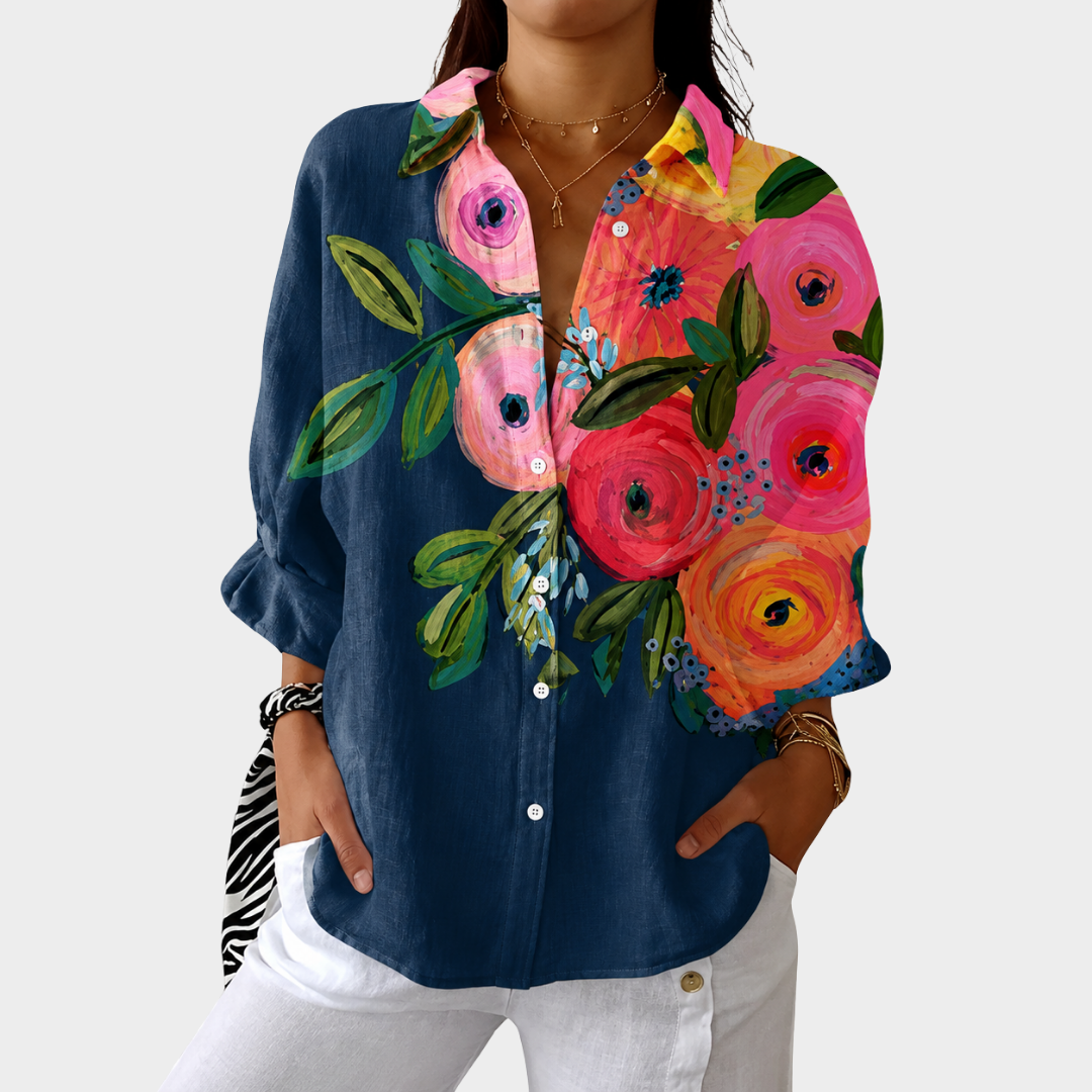 Blusa Leggera Colorata a Stampa