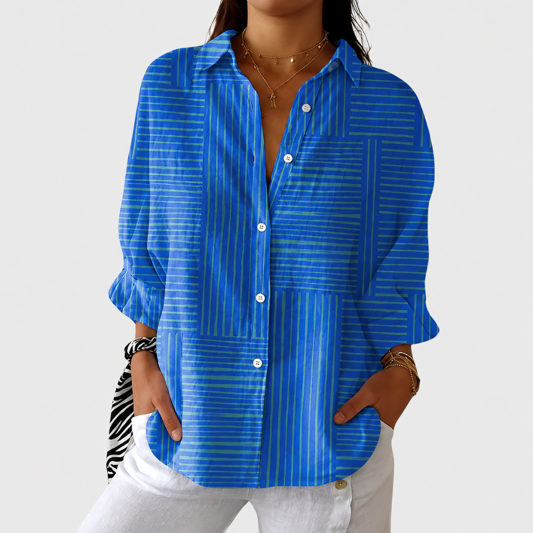 Blusa Leggera Colorata a Stampa
