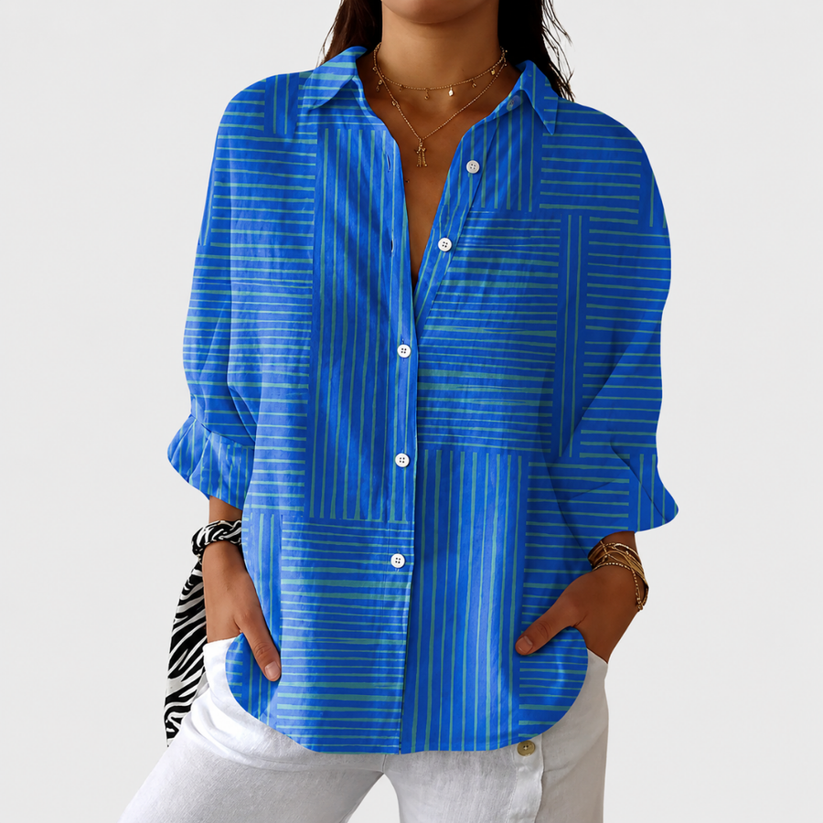Blusa Leggera Colorata a Stampa