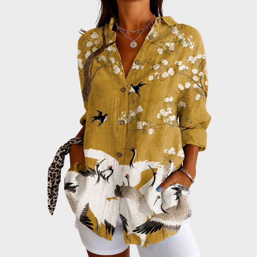 Blusa Leggera Colorata a Stampa