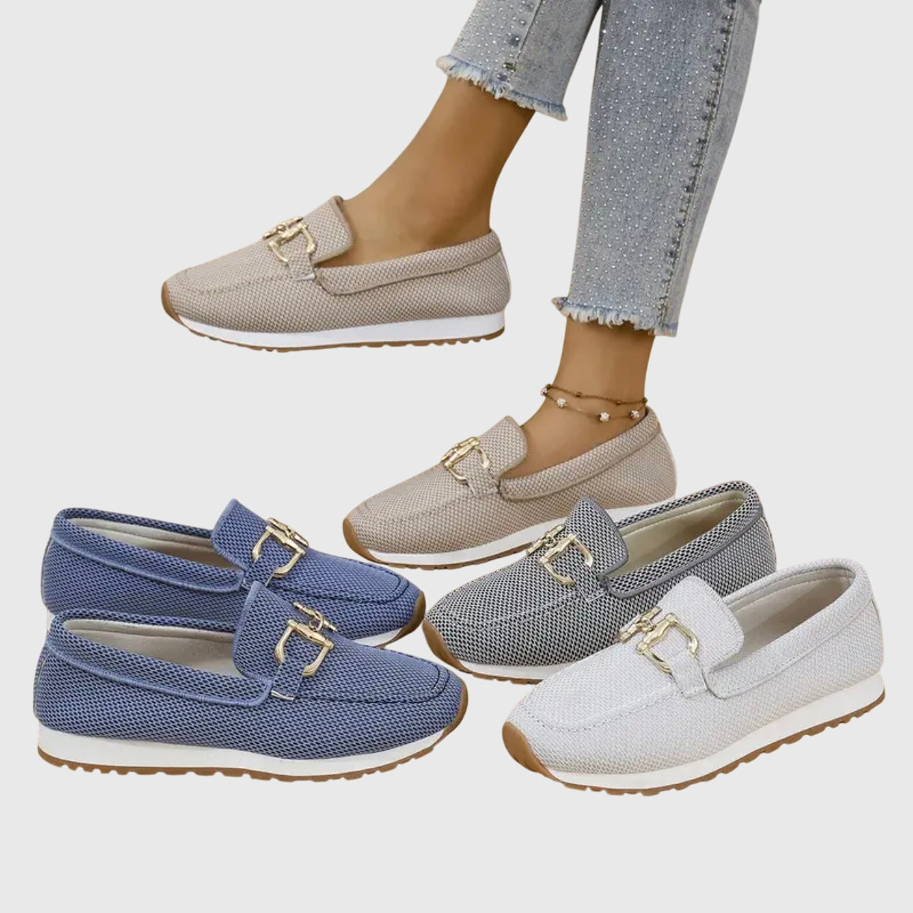 Lia - Sneakers ortopediche modello loafer